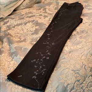 Gap sequin decal Stretch pants size 14 Long